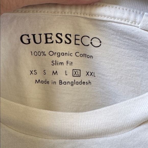 XL MENS GUESS ECO Organic Cotton slim fit shirt - Picture 4 of 7